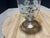 Mid 20th Century Hand-Painted Floral Glass Covered Candy Jar With Gold Trim For Sale - Image 4 of 5