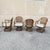Mid 20th Century Vintage Hollywood Regency Bentwood Rattan Bamboo Swivel Chair Dining Set - 5 PCS For Sale - Image 5 of 18