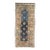 Antique Blue Kazak Gallery Rug, Hand-Knotted Wool, Caucasus 3'10 X 9'8 For Sale