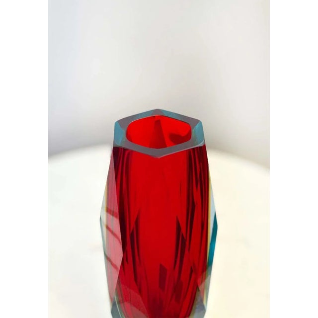 Vintage Italian Murano Glass Vase, C. 1960's For Sale - Image 4 of 4