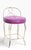 Glamorous vanity stool made by George Koch & Sons, circa 1950/60's. The bench features a gold tone metal frame contrasted...