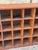 Brown Vintage Industrial Wooden Sorting Cabinet With 32 Compartments For Sale - Image 8 of 8