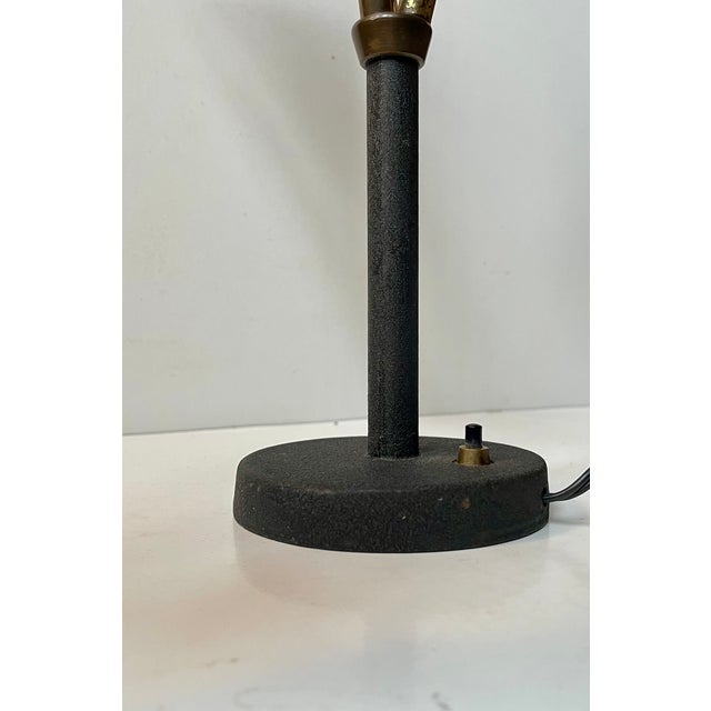 1950s Mid-Century Copper 3-Shade Table Lamp by E. S. Horn, 1950s For Sale - Image 5 of 7
