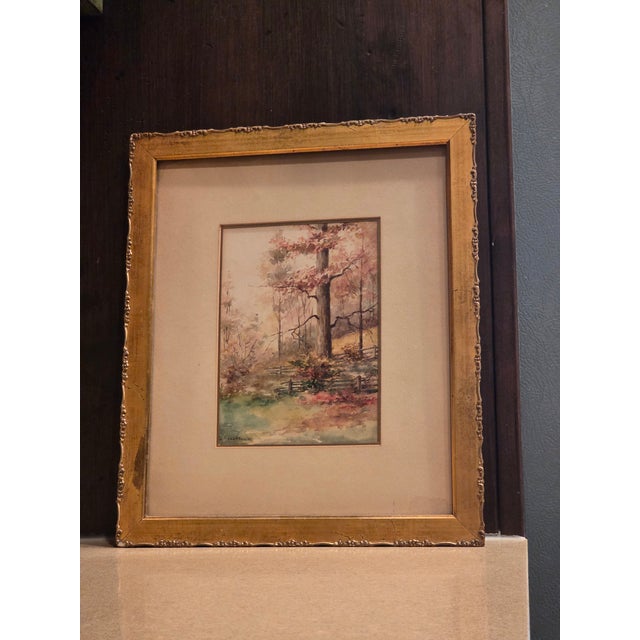 Antique Watercolor Landscape Painting For Sale - Image 16 of 16