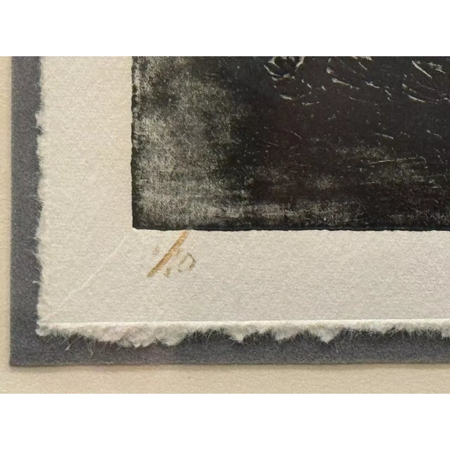 1960s Freida Vredaparis (1928-) 1960 Surrealist Collagraph Print "Astracto" Sgd. 1/10 For Sale - Image 5 of 7