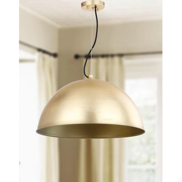A radiant source of illumination, this contemporary dome pendant is a classic. Designed with elegant simplicity, it's...