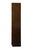 Henredon Furniture Solid Walnut Campaign Style 26" Cabinet Bookcase / Wall Unit For Sale - Image 10 of 12