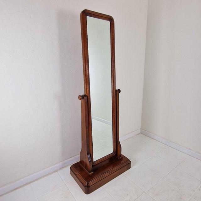 Mid-Century Modern Italian Psyché Floor Mirror, 1960s For Sale - Image 14 of 14