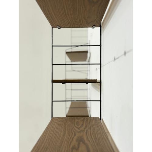 Brown Vintage String Shelf in Wood For Sale - Image 8 of 13
