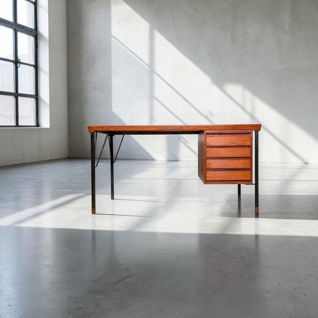 Teak Desk by Peter Hvidt & Orla Mølgaard-Nielsen for Søborg Furniture Factory For Sale - Image 4 of 13