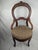 Antique Victorian Carved Wood Side Chair With Portrait Medallion & Figured Wood For Sale - Image 4 of 17