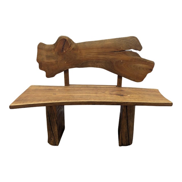 Natural Organic Modern Bench For Sale