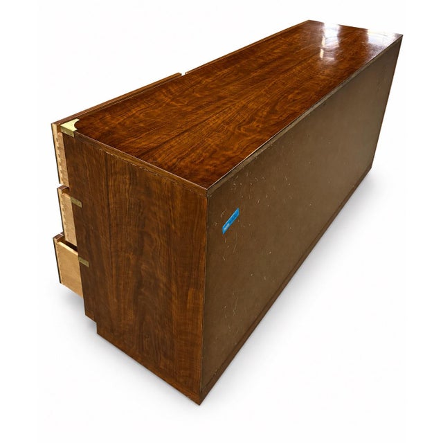 Wood Vintage Campaign Lowboy by Henredon For Sale - Image 7 of 8