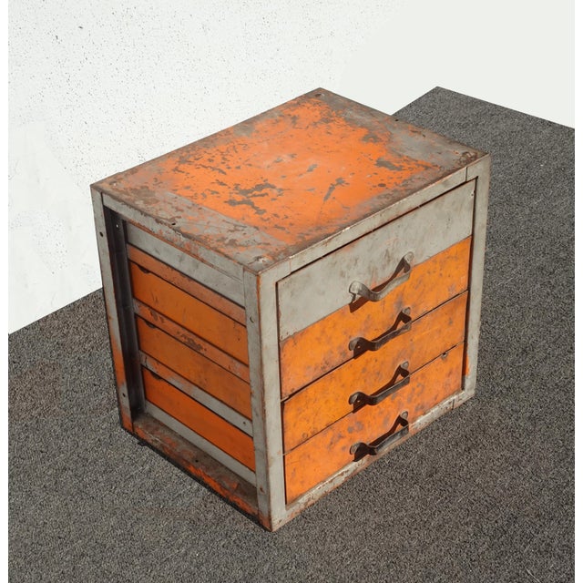 Unique Cabinet in Good Vintage Condition. It is Solid and Firm. But it Does need a thorough cleaning. Wear is usual for...