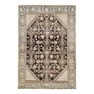 Galerie Shabab Collection Mid-20th Century Persian Malayer Throw Rug For Sale