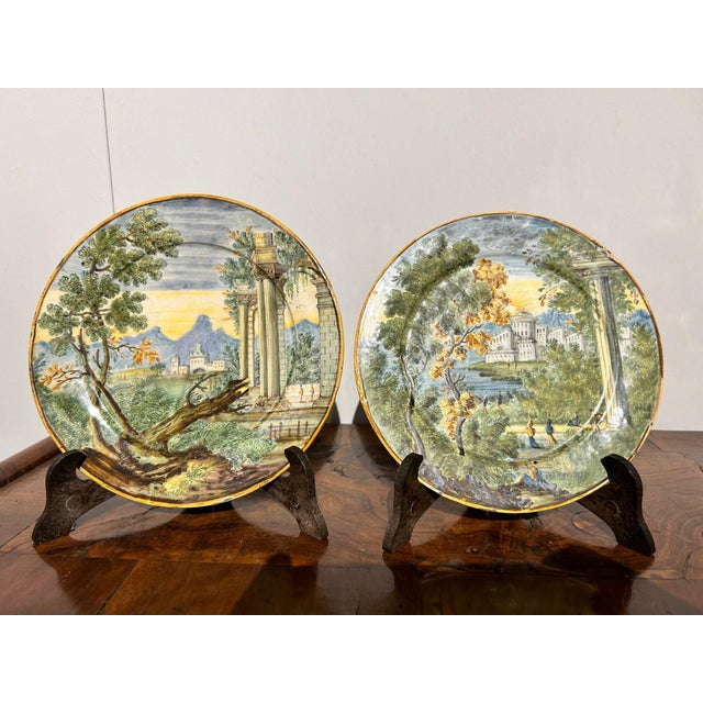 Saucers from Castelli Dabruzzo, Set of 2 For Sale - Image 9 of 9