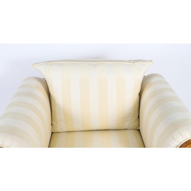 Cream Vintage Biedermeier Revival Birchwood Armchairs from Fratelli Boffi, 20th Century, Set of 2 For Sale - Image 8 of 18