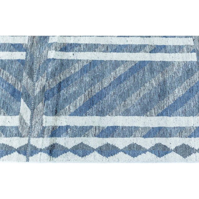Modern Swedish Pile Knotted Wool Rug by Doris Leslie Blau For Sale In New York - Image 6 of 9