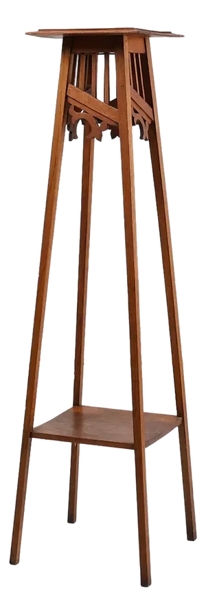 French Art Deco Console Table in Oak, 1920s