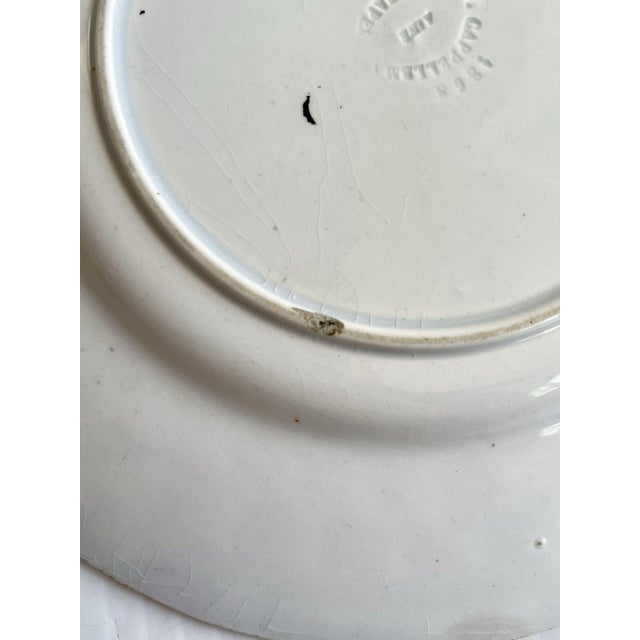 Ceramic Antique Jb Cappellemans Pearlware Child’s Plate, Children Playing 1847-1870 For Sale - Image 7 of 10