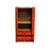 Chinese Red Lacquer Armoire For Sale - Image 3 of 4