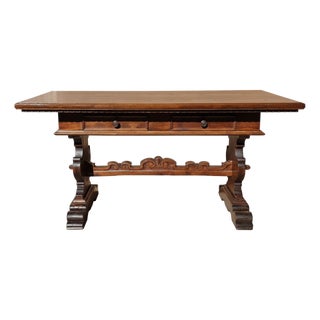 Vintage Dining Table in Chestnut, 1930s For Sale