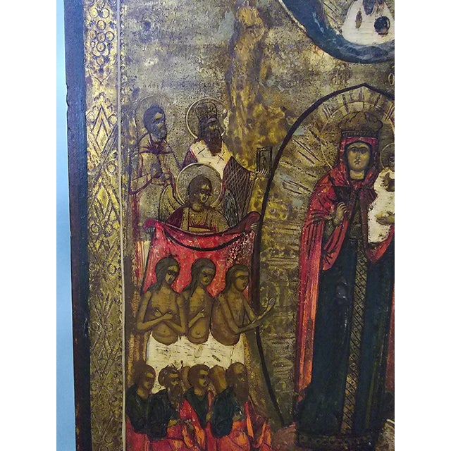 19th Century Orthodox Icon For Sale - Image 8 of 18