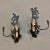 Antique Rustic Wrought Iron Wall Sconces - a Pair For Sale - Image 12 of 12