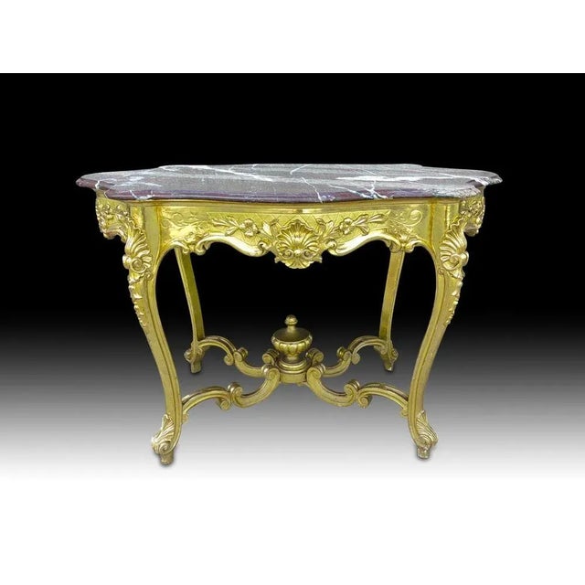 Gold French Table, 19th Century For Sale - Image 8 of 13