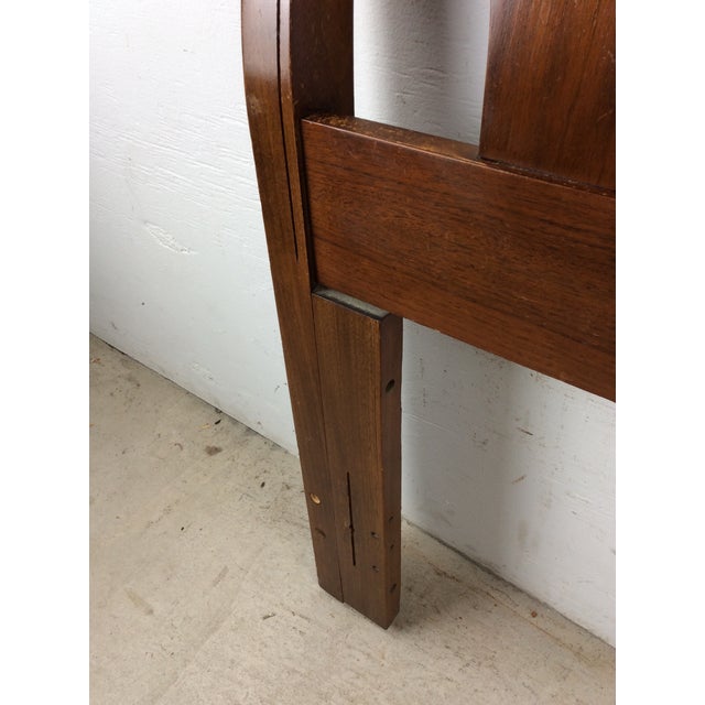 Mid Century Modern Full Size Headboard With Bentwood Details For Sale - Image 12 of 18