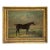 1820s “Dark Bay Hunter in a Landscape” Antique Equestrian Horse Painting Oil on Canvas by James Barenger the Younger For Sale