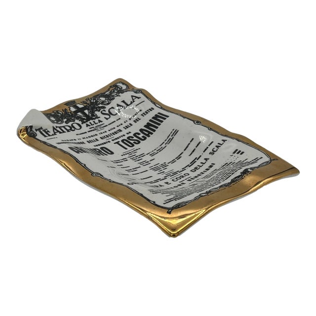 Mid Century Catchall Arturo Toscanini in Porcelain by Piero Fornasetti For Sale