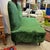 Mid 20th Century Mid Century Emerald Color Settee/ Sofa Style Cesare Lacca For Sale - Image 5 of 10