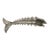 Late 20th Century Los Castillo Taxco Mexican Silver Plate Articulated Fish Bottle Opener For Sale