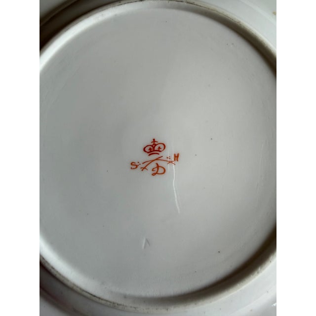 A Super Fine Set of 6 Royal Crown Derby Imari Pattern Dessert Plates by Stevenson & Hancock, Circa 1860's For Sale - Image 12 of 17