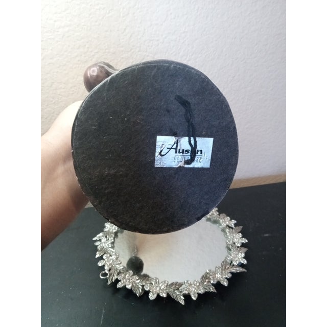 American 1980s Gorgeous Basketball Player Bronzed Ceramic Austin Sculpture For Sale - Image 3 of 7