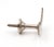 Mid 20th Century Set of Vintage Nickeled Brass Crescent Moon Drawer Knobs For Sale - Image 5 of 6