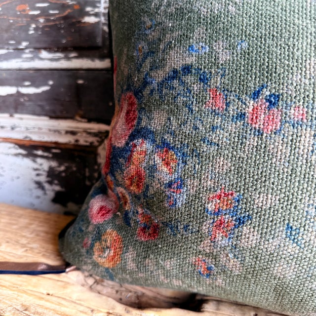 French Linen Accent – Pompadour Laurier 20 For Sale - Image 4 of 8