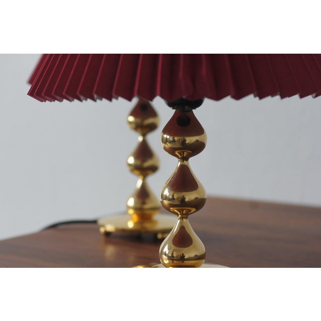 Mid-Century Modern Teardrop Table Lamps by Hugo Asmussen, 1970s, Set of 2 For Sale - Image 3 of 5