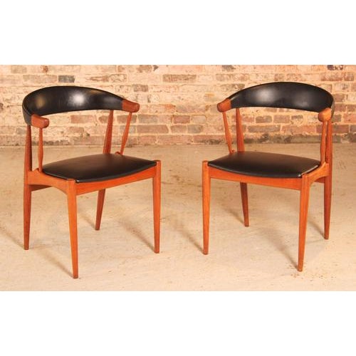 Mid-Century Modern Danish Model BA113 Teak Dining Chairs by Johannes Andersen for BRDR Andersen, 1960s, Set of 4 For Sale - Image 3 of 15