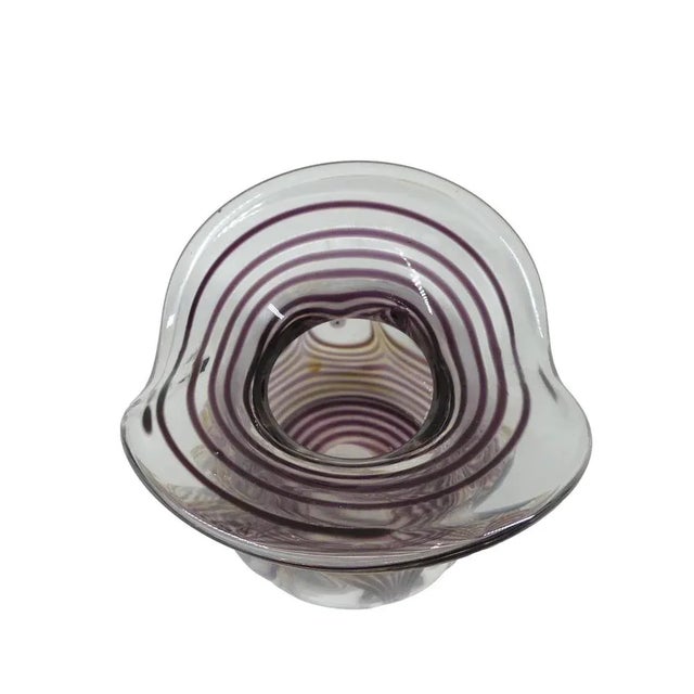 Studio Art Glass Vase by Eisch, 1987 For Sale - Image 4 of 7