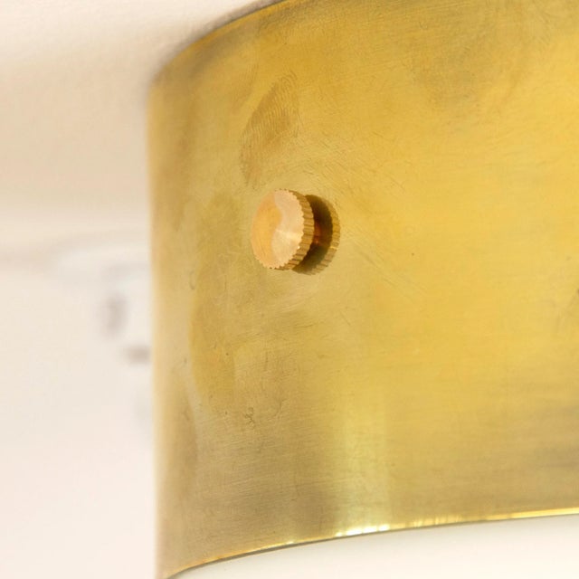 Vintage Italian Murano Glass and Brass Lamp by Azucena Bin for Luigi Hunting Dominioni For Sale - Image 6 of 11