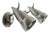 Art Deco Wall Lights in Cast Aluminium by Sotssas and Panton for Ikea, 1980s, Set of 2 For Sale