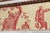 Cream Chintz Crackle Painted Red and Cream Wall Mirror For Sale - Image 8 of 13