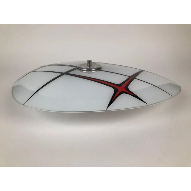 Mid-Century Modern Vintage Glass Plate Wall Light from Designfornication, 1956 For Sale - Image 3 of 9