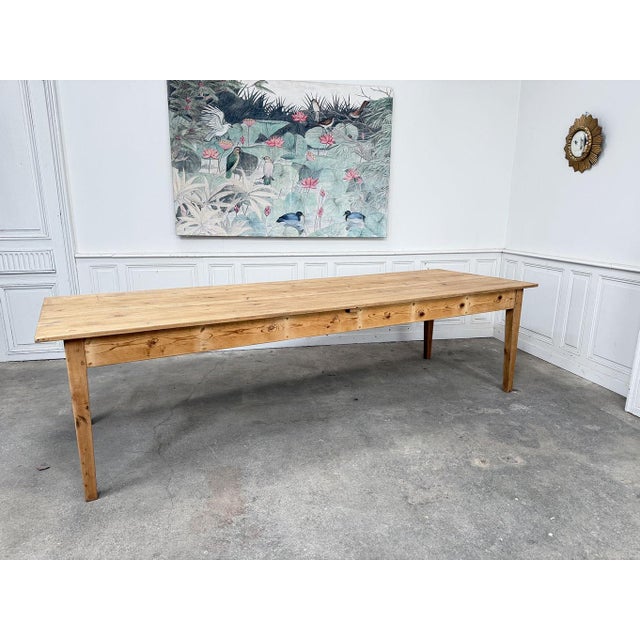 Large Fir Table, 1940s For Sale - Image 6 of 9