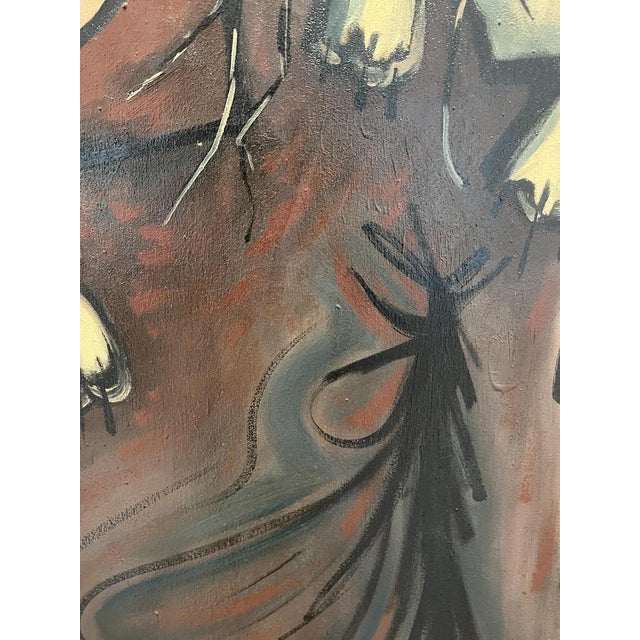 William Goliasch, L'Homme et Le Chat, Oil on Canvas, 1970s, Framed For Sale - Image 10 of 14