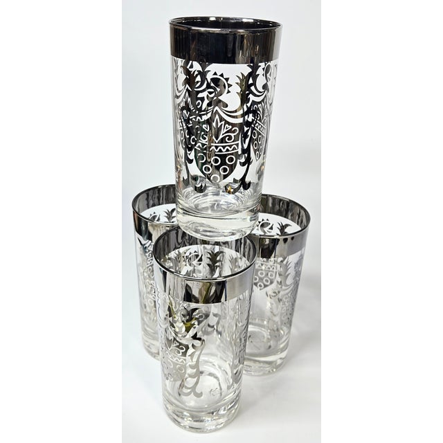 Contemporary Silver Suit of Arms Tumblers- Set of Four For Sale - Image 3 of 15