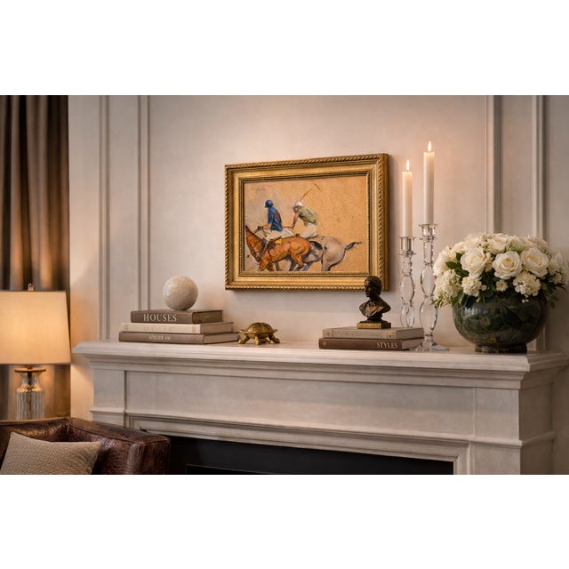 Henry Koehler - Polo Players - Oil Panting American Impressionist - Oil painting on board - Signed - circa 1981 Board...