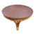 Brown South African Custom Made Pierre Cronje Flame Mahogany & Gilt Wood Round Table For Sale - Image 8 of 8